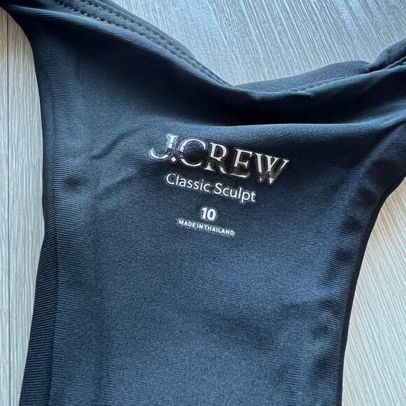 J Crew Gail One Piece In Classic Sculpt Swimsuit 10 Black - Picture 3 of 7